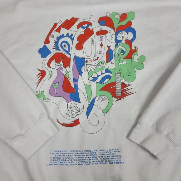 Mac Miller FACES‎ Hoodie Sweatshirt Adult 2X-Large Album Mixtape Merch - Picture 6 of 7